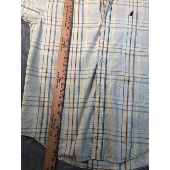 MARLBORO CLASSICS Shirt Mens Large Yellow Plaid Button Down Long Sleeve - Picture 8 of 12